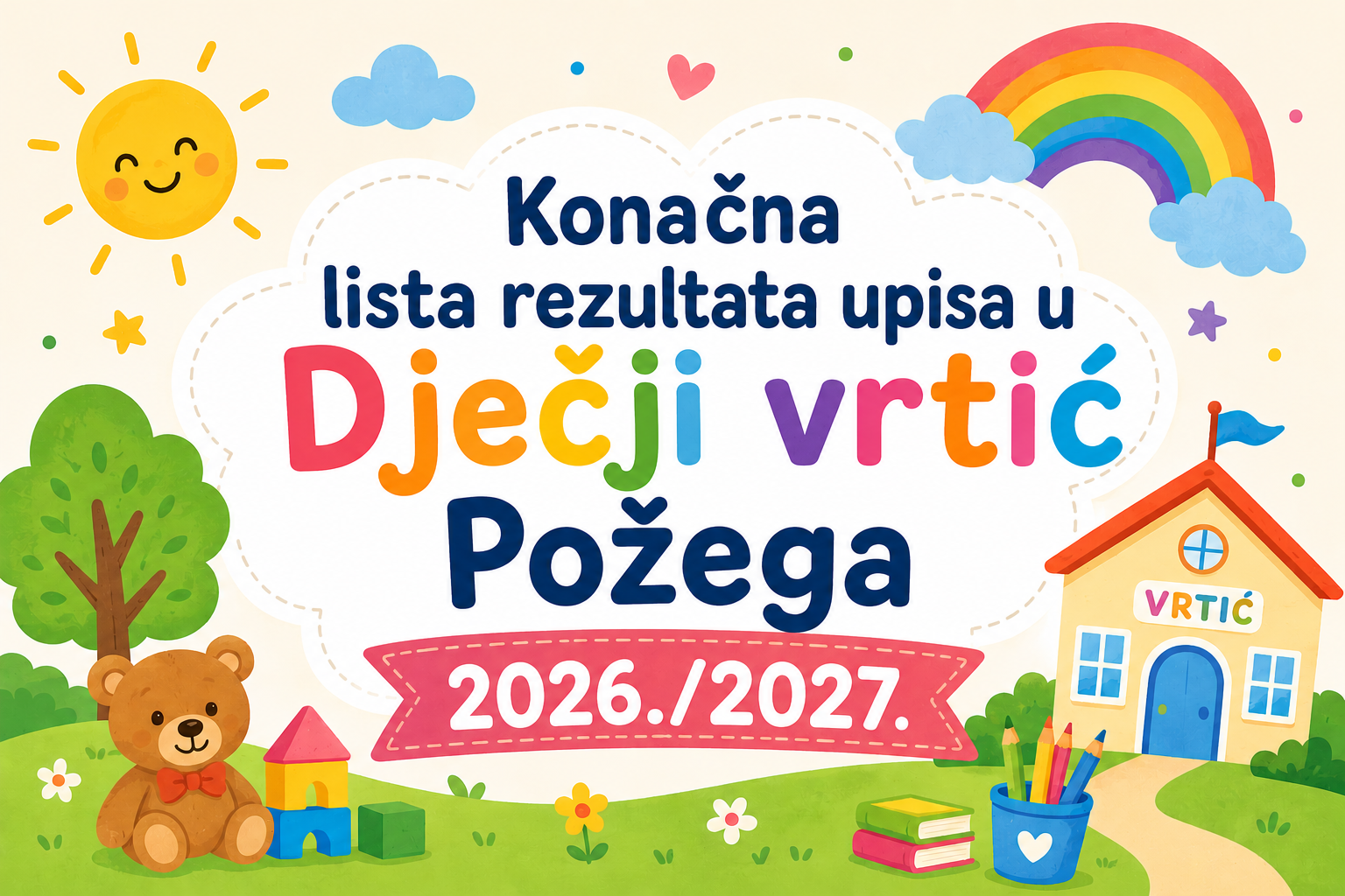 Konačna lista rezultata upisa